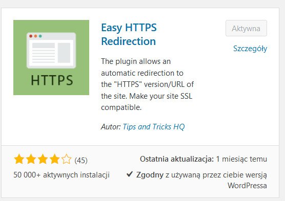 instalacja Easy HTTPS Redirection