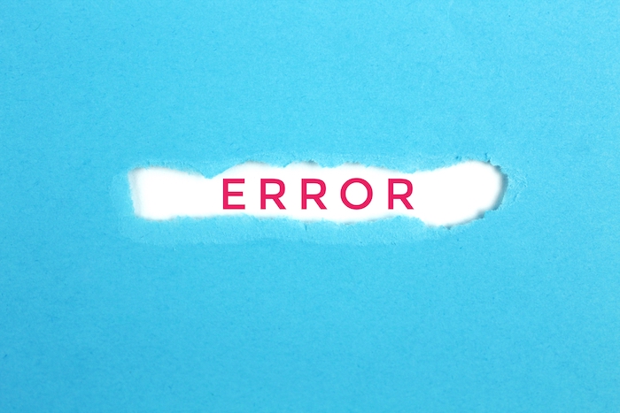 error - błąd