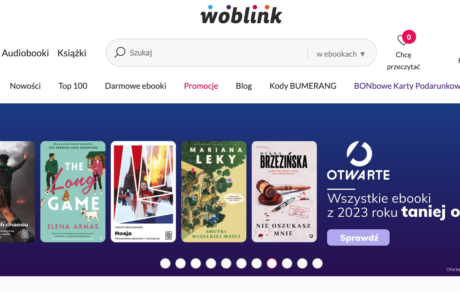 woblink.com: widok sklepu internetowego