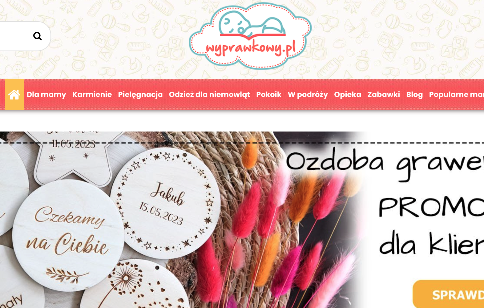 wyprawkowy.pl: widok sklepu internetowego